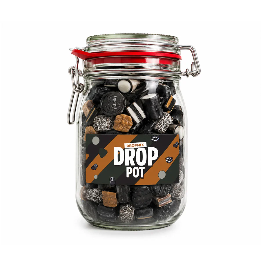 Snoeppot weck “Droppot” dropmix (1000 ml)
