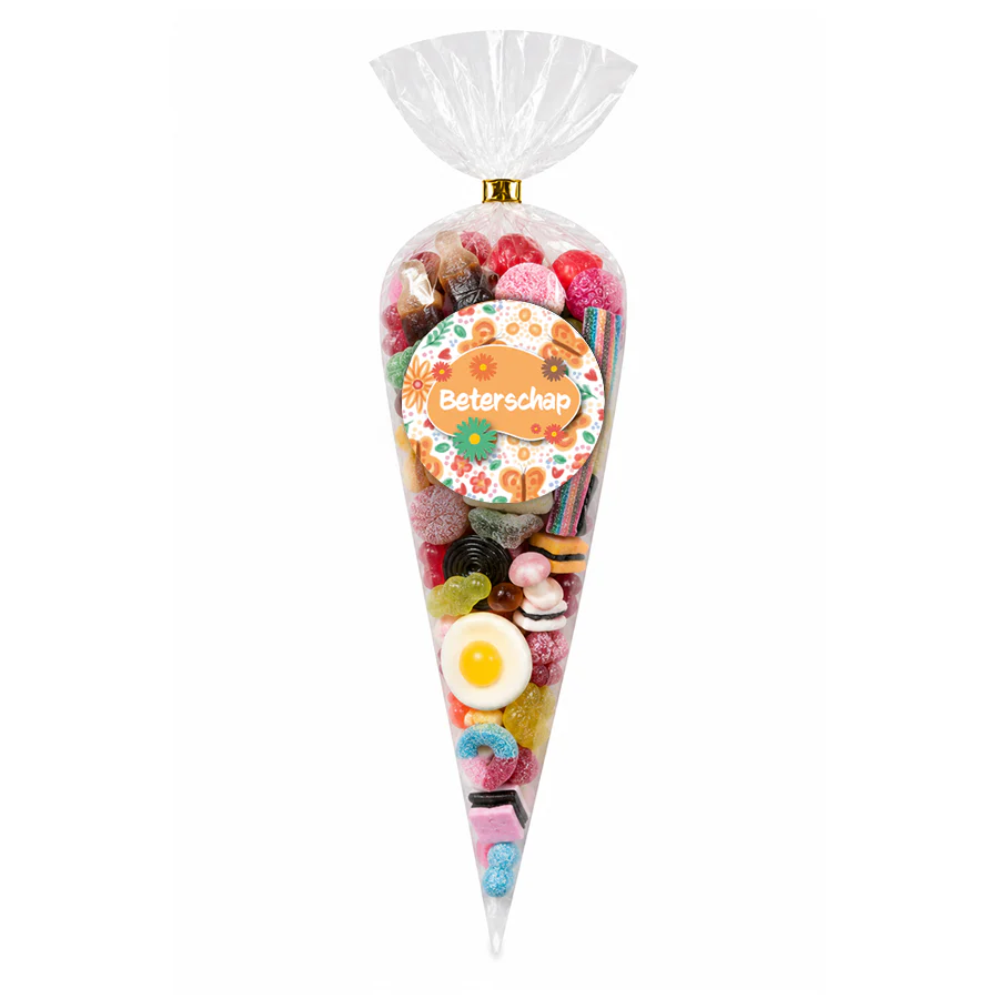 Puntzak snoepmix "Beterschap" (175 gram)